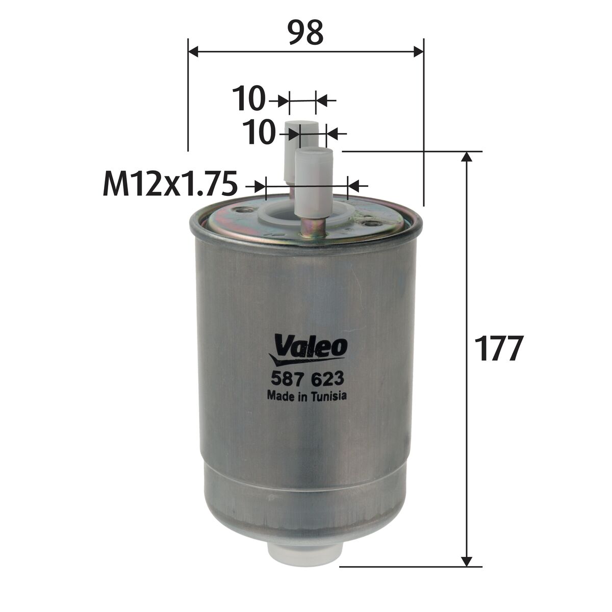 Filtro carburante - 587623 VALEO